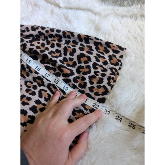 Kate Spade Leopard Print Kids Dress with Red Flower Gold Hardware Girl's Size 5 - Picture 7 of 8